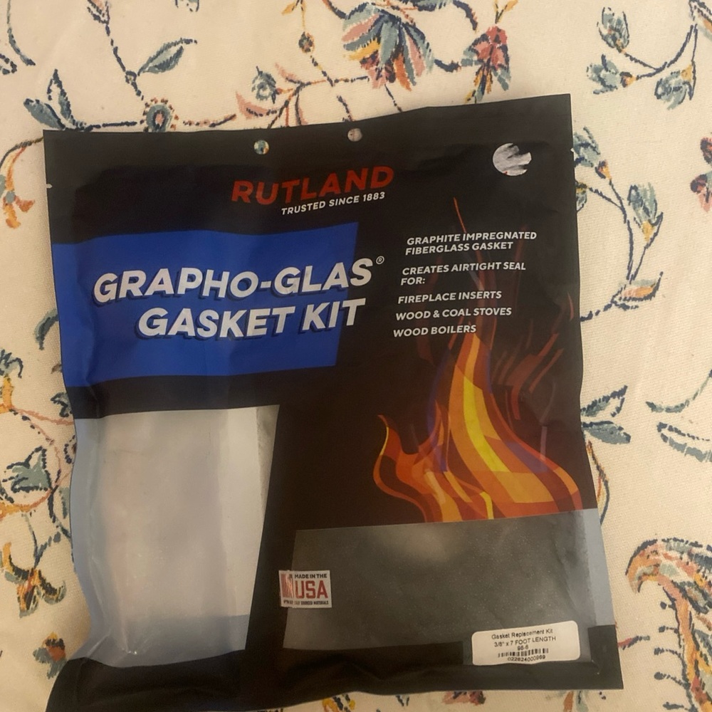 New, Grapho-Glas Gasket Replacement Kit by Rutland, 3/8” X 7’